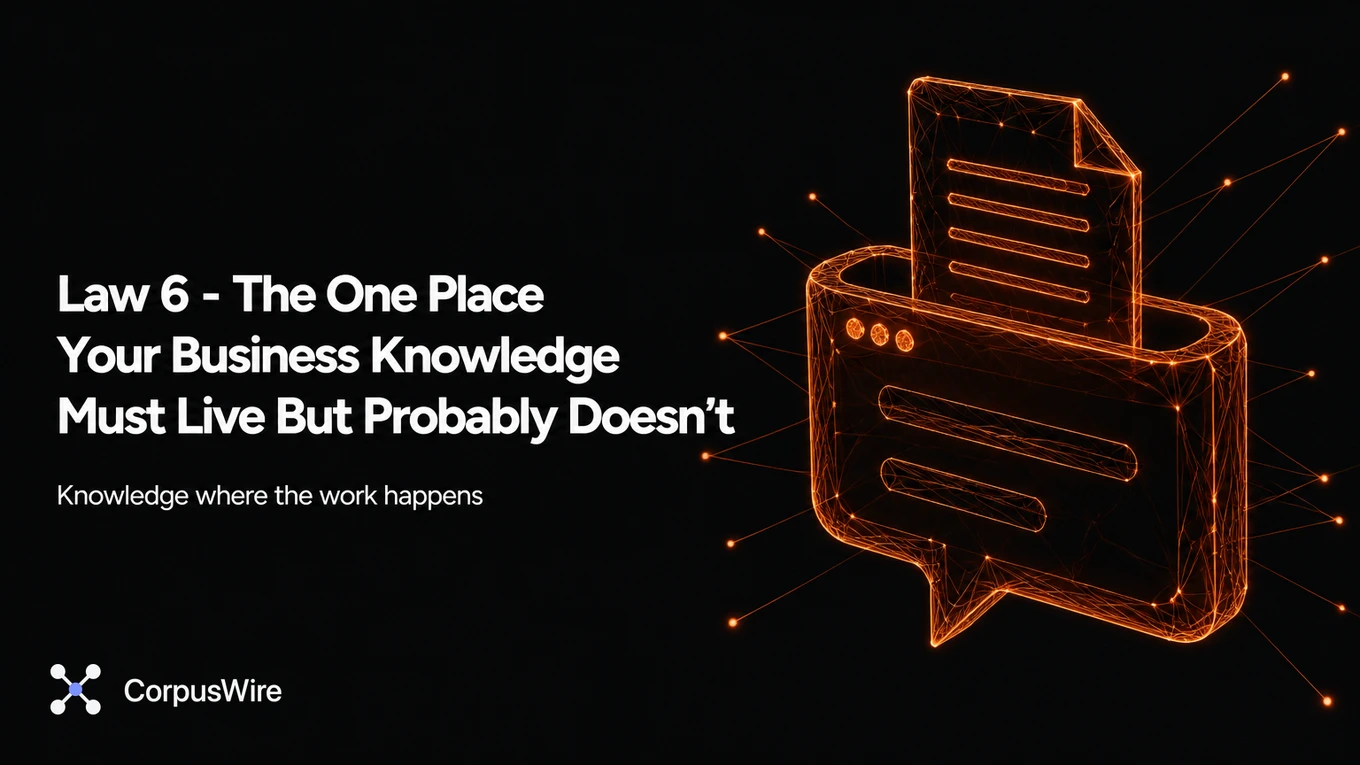 Law 6 - The One Place Your Business Knowledge Must Live But Probably Doesn't