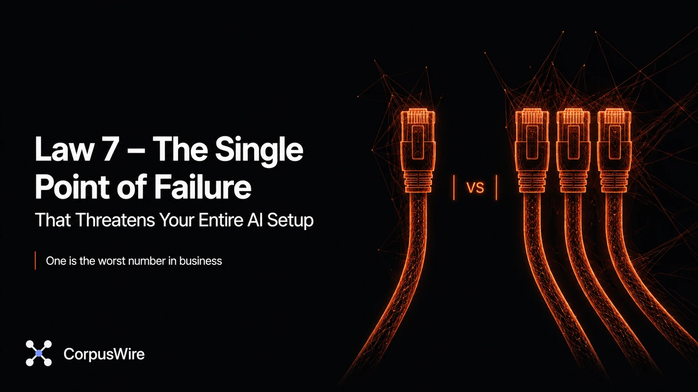 Law 7 - The Single Point of Failure That Threatens Your Entire AI Setup